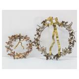 Very Nice Vintage Highly Detailed Brass & Copper Butterfly Displays