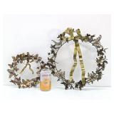 Very Nice Vintage Highly Detailed Brass & Copper Butterfly Displays