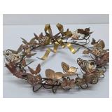 Very Nice Vintage Highly Detailed Brass & Copper Butterfly Displays