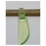 Very Cool Vintage Vaseline Glass Knife w/Original Box