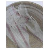 Large 14" MCM Stoneware Charger #1
