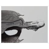 Larger Size Vintage 6" Partha Pewter Dragon Sculpture