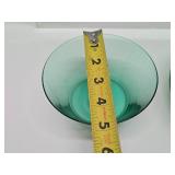 Group of Vaseline Glass Bowls & Saucers/Plates