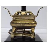 Excellent Pair of Mid Century Oriental Style Brass ETHAN ALLEN Table Lamps