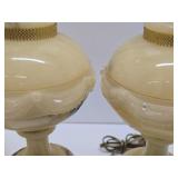 Great Looking Vintage Onyx & Brass Table Lamps #1