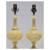 Great Looking Vintage Onyx & Brass Table Lamps #2
