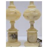 Great Looking Vintage Onyx & Brass Table Lamps #2