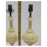 Great Looking Vintage Onyx & Brass Table Lamps #2
