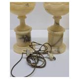Great Looking Vintage Onyx & Brass Table Lamps #2