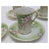 Very Nice Vintage Handpainted Nippon Tea / Coffee Set w/4 Cups & Saucers