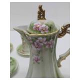 Very Nice Vintage Handpainted Nippon Tea / Coffee Set w/4 Cups & Saucers
