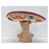 Quality Vintage Large Mexican La Guadalupana Sombrero Hat