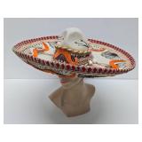 Quality Vintage Large Mexican La Guadalupana Sombrero Hat