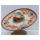Quality Vintage Large Mexican La Guadalupana Sombrero Hat
