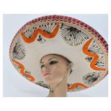 Quality Vintage Large Mexican La Guadalupana Sombrero Hat
