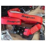 Estate Lot of Assorted Good Tools, Canvas Bag, Snap-On Straps etc