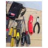 Estate Lot of Assorted Good Tools, Canvas Bag, Snap-On Straps etc