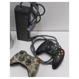 XBOX 360 Video Game System w/Controllers Cords & Games