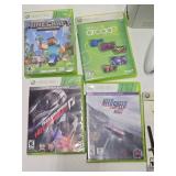 XBOX 360 Video Game System w/Controllers Cords & Games