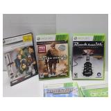 XBOX 360 Video Game System w/Controllers Cords & Games