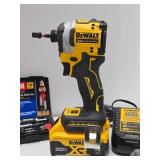 Nice DEWALT Model DCF850 Cordless Impact Driver w/Battery & Charger - Includes other items & Dewalt Bag