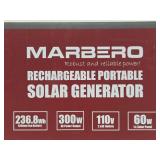 Brand New MARBERO Rechargeable Portable Solar Generator