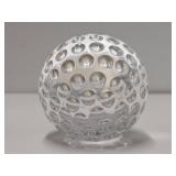 Signed Oleg Cassini Crystal Golf Ball Clock