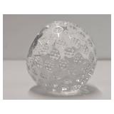 Signed Oleg Cassini Crystal Golf Ball Clock