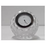 Signed Oleg Cassini Crystal Golf Ball Clock