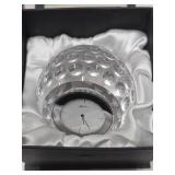 Signed Oleg Cassini Crystal Golf Ball Clock