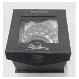 Signed Oleg Cassini Crystal Golf Ball Clock