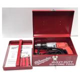 Working MILWAUKEE Heavy Duty Magnum Hammer Drill w/Case & Bits