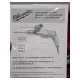 Working MILWAUKEE Heavy Duty Magnum Hammer Drill w/Case & Bits