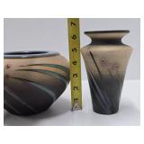 2 Very Nice Art Pottery Vases by Michael Cho