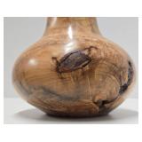 Excellent Handmade Signed "TT" Soft Maple Burled Wood Vase #1