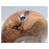 Excellent Handmade Signed "TT" Soft Maple Burled Wood Vase #1