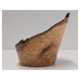Excellent Handmade Signed "TT" Red Oak Burl Wood Bowl/Basket  #3