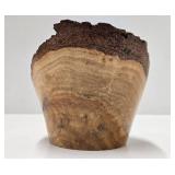 Excellent Handmade Signed "TT" Red Oak Burl Wood Bowl/Basket  #3
