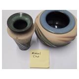 2 Very Nice Art Pottery Vases by Michael Cho