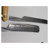 Estate Lot of Vintage & Antique Small Items - Razors, Mouth Harp, Bank, Knives etc