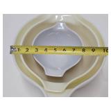3 assorted Vintage PYREX Glass Bowls