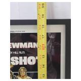 2 Framed Contemporary Classic Movie Posters - Blazing Saddles & Slap Shot