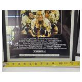 2 Framed Contemporary Classic Movie Posters - Blazing Saddles & Slap Shot