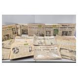 Collection of Old Vintage Complete Newspapers from Important Events