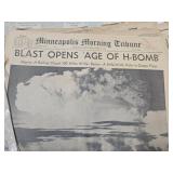 Collection of Old Vintage Complete Newspapers from Important Events