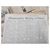 Collection of Old Vintage Complete Newspapers from Important Events