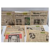 Collection of Old Vintage Complete Newspapers from Important Events