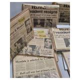 Collection of Old Vintage Complete Newspapers from Important Events