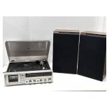 Working Retro Vintage PANASONIC Stereo, Cassette & Turntable Music System Model SG-V11 w/Speakers