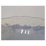 Excellent Vintage Murano Yalos Casa Opalescent Footed Glass Cake Stand